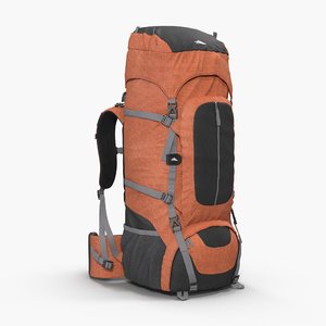 Orange Camping Backpack